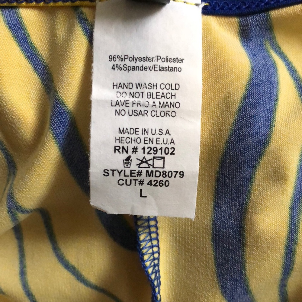 NWOT yellow and blue color blocked maxi dress. - Picture 5 of 5